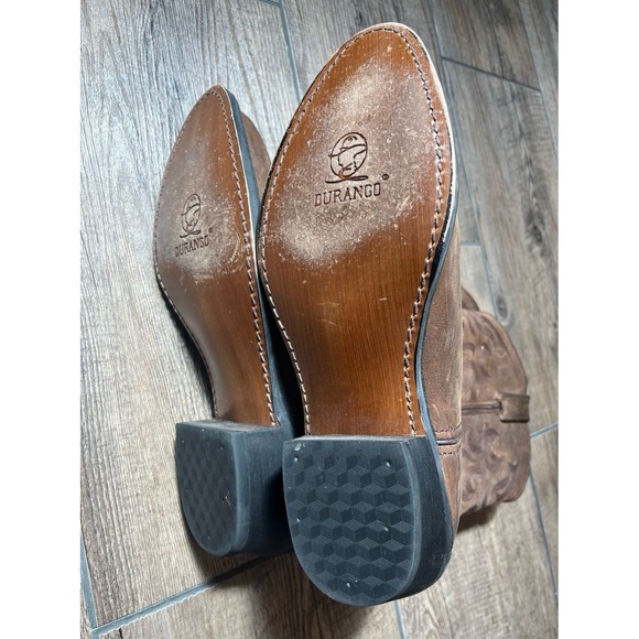 Durango 12"‎ Shyloh Brown Western Boot Pull On R Toe Size 10.5EE - Picture 1 of 6